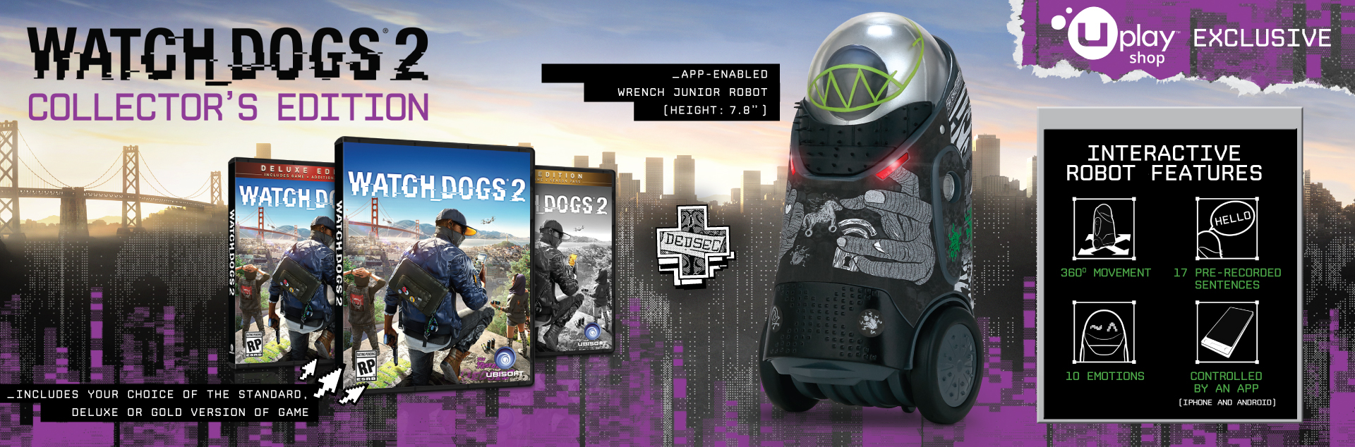 Watch dogs edition. Коллекционка вотч догс 2. Вотч догс 2 робот. Watch Dogs 2 коллекционное издание. Фигурка вотч догс 2 робот.